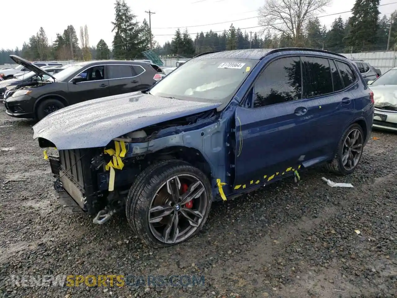 1 Photograph of a damaged car 5UXTY9C09M9F05513 BMW X3 2021