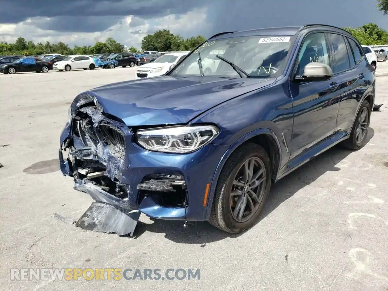 2 Photograph of a damaged car 5UXTY9C0XM9D79548 BMW X3 2021