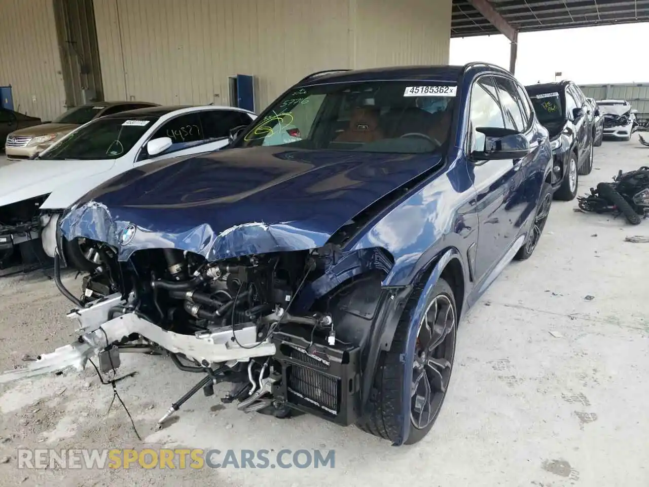 2 fotografías del automóvil dañado 5YMTS0C03M9H77707 BMW X3 2021