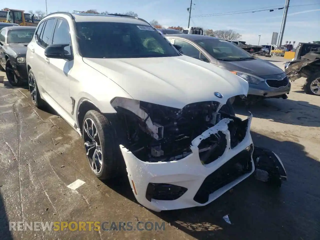 1 Photograph of a damaged car 5YMTS0C0XM9G28324 BMW X3 2021
