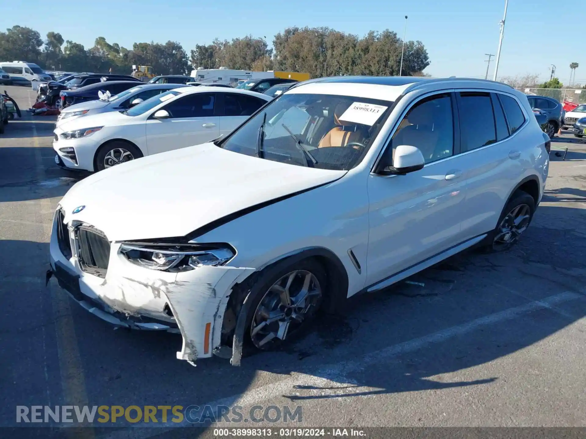 2 Фотография поврежденного автомобиля 5UX43DP00N9K14428 BMW X3 2022