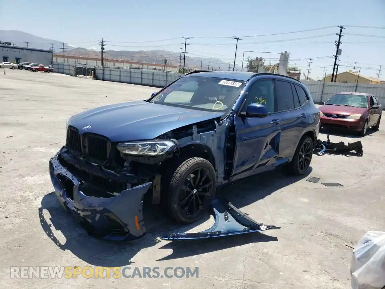 2 Photograph of a damaged car 5UX43DP00N9K36932 BMW X3 2022