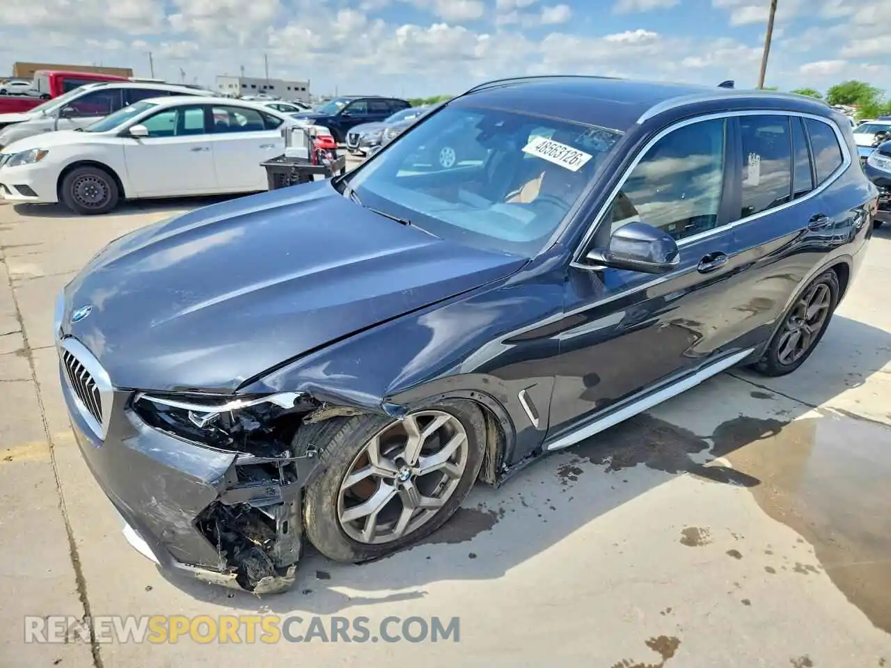 1 Photograph of a damaged car 5UX43DP02N9L59731 BMW X3 2022