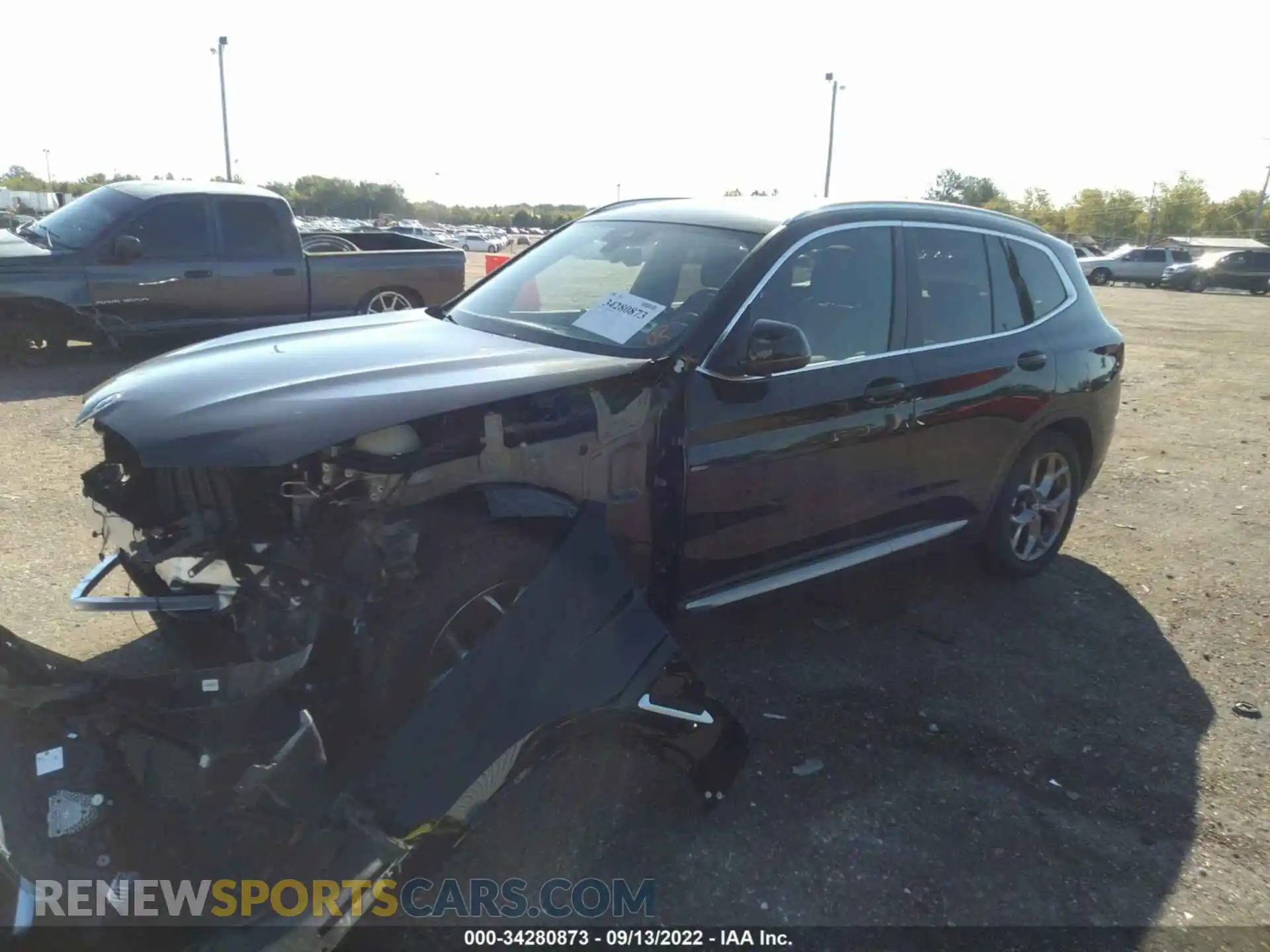 2 Photograph of a damaged car 5UX43DP04N9K82313 BMW X3 2022