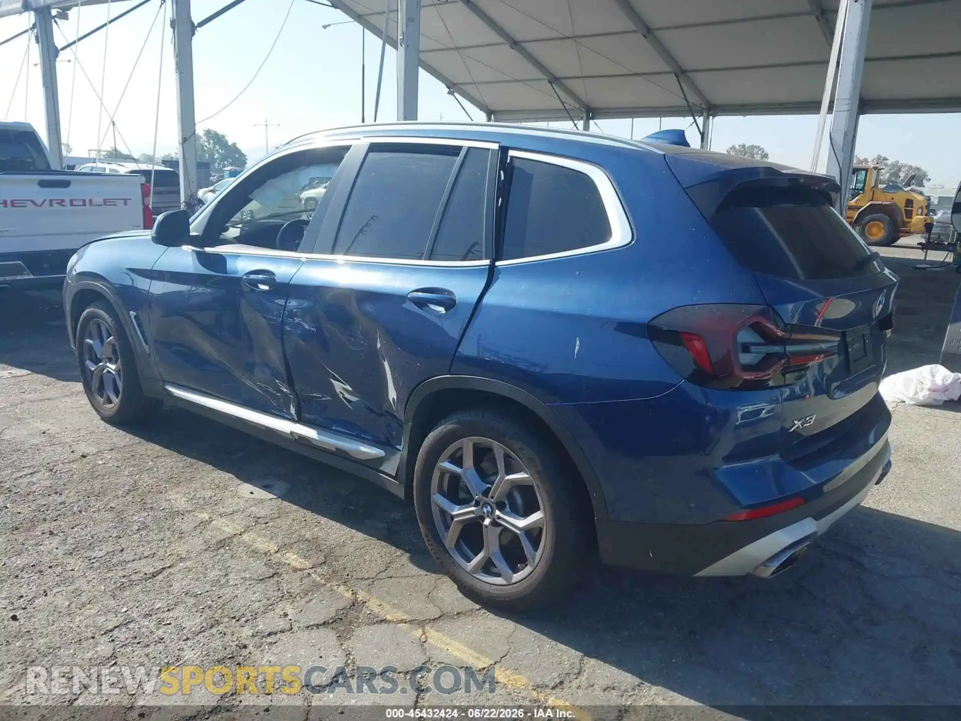 3 Фотография поврежденного автомобиля 5UX43DP05N9J43386 BMW X3 2022