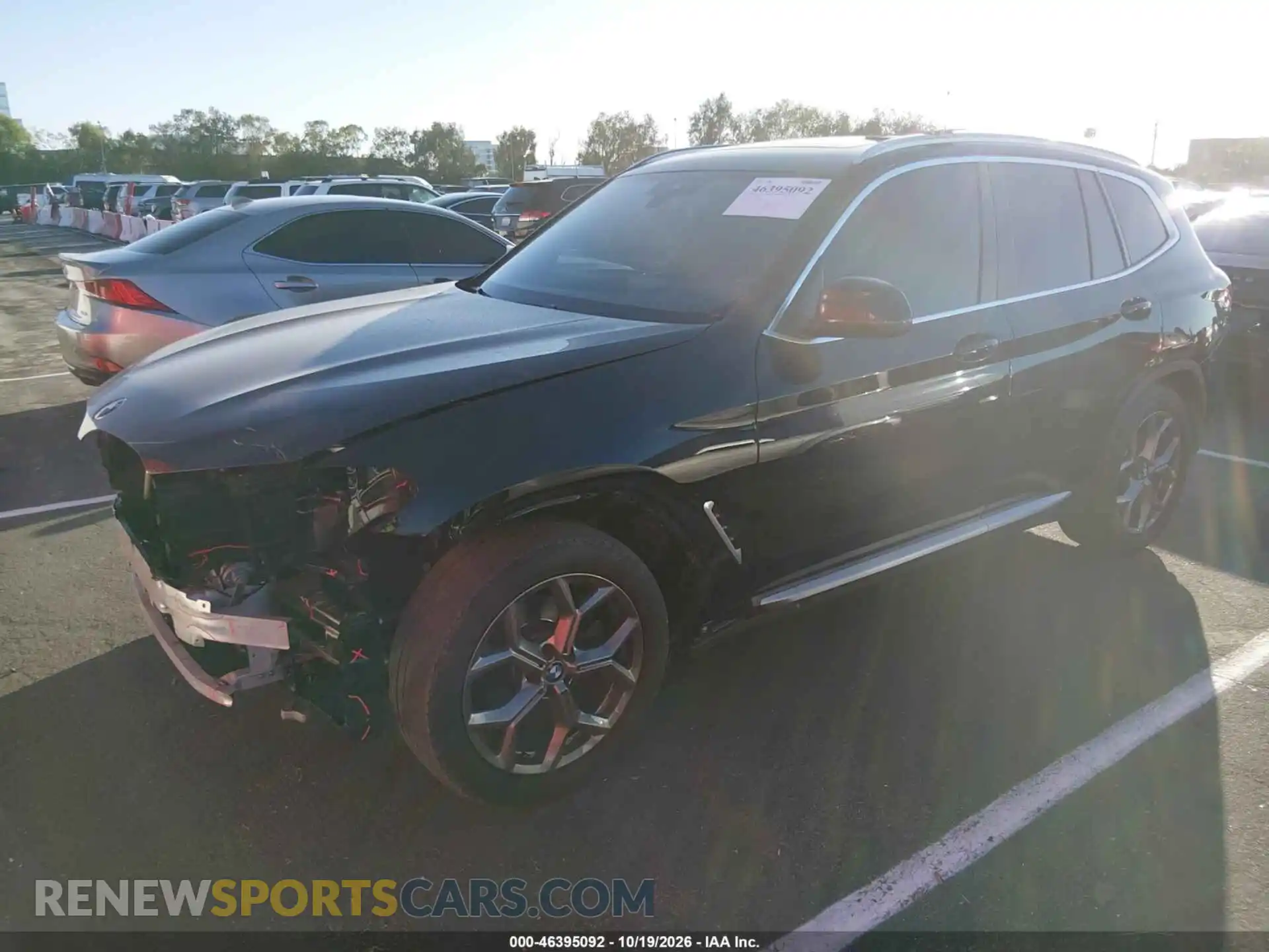 2 fotografías del automóvil dañado 5UX43DP05N9L29056 BMW X3 2022