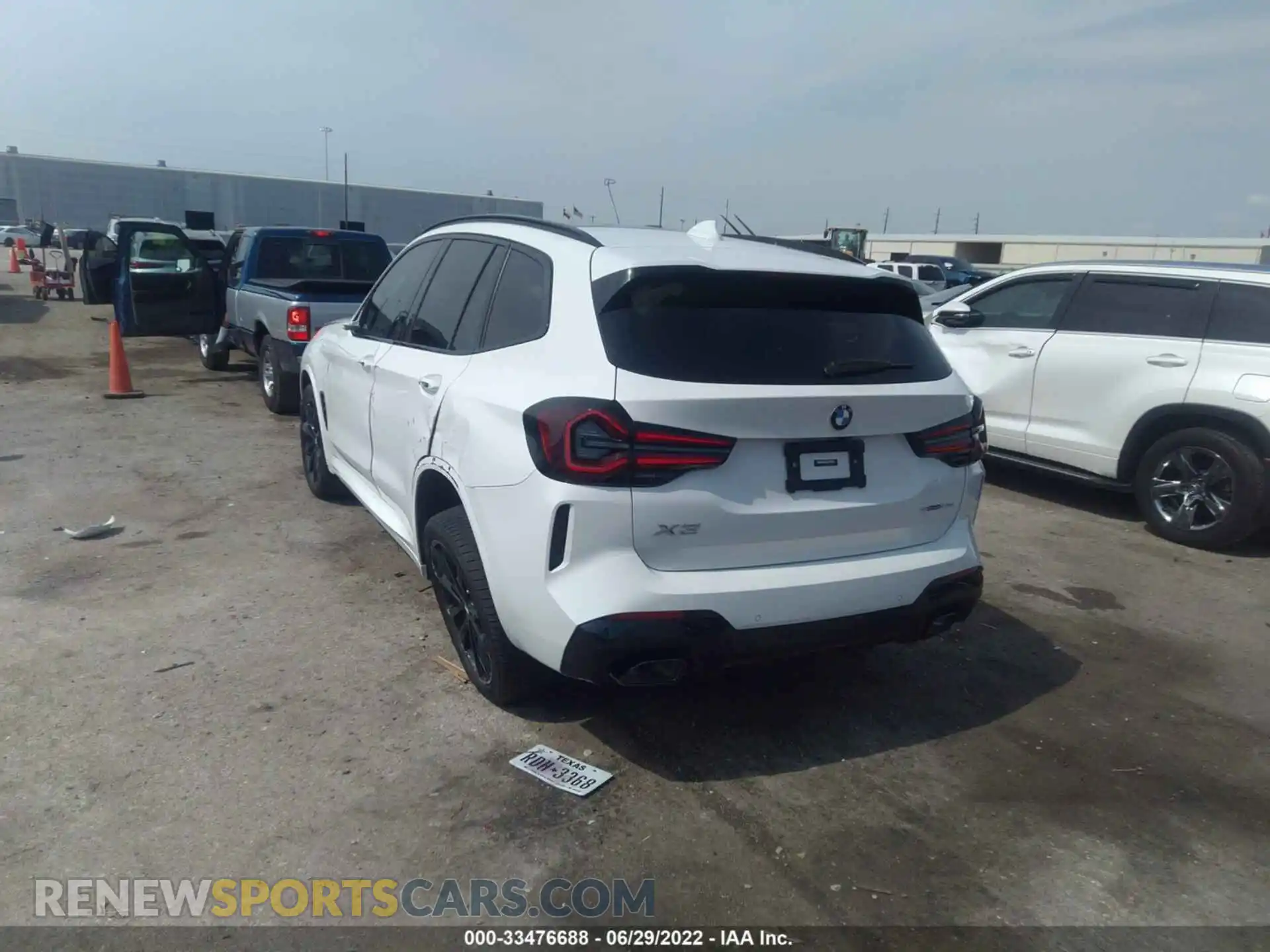 3 Фотография поврежденного автомобиля 5UX43DP06N9J81211 BMW X3 2022