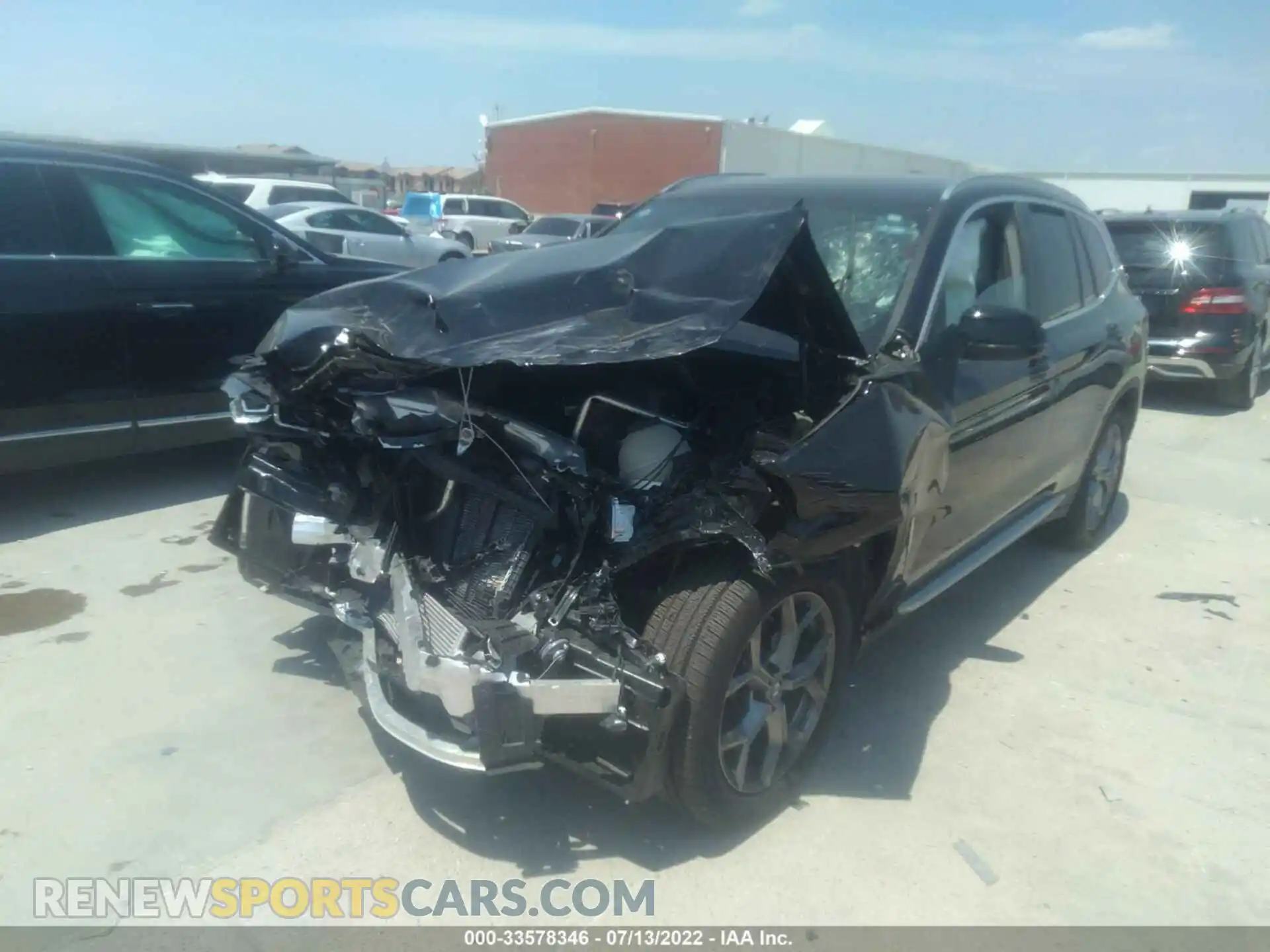 2 Фотография поврежденного автомобиля 5UX43DP07N9J50453 BMW X3 2022