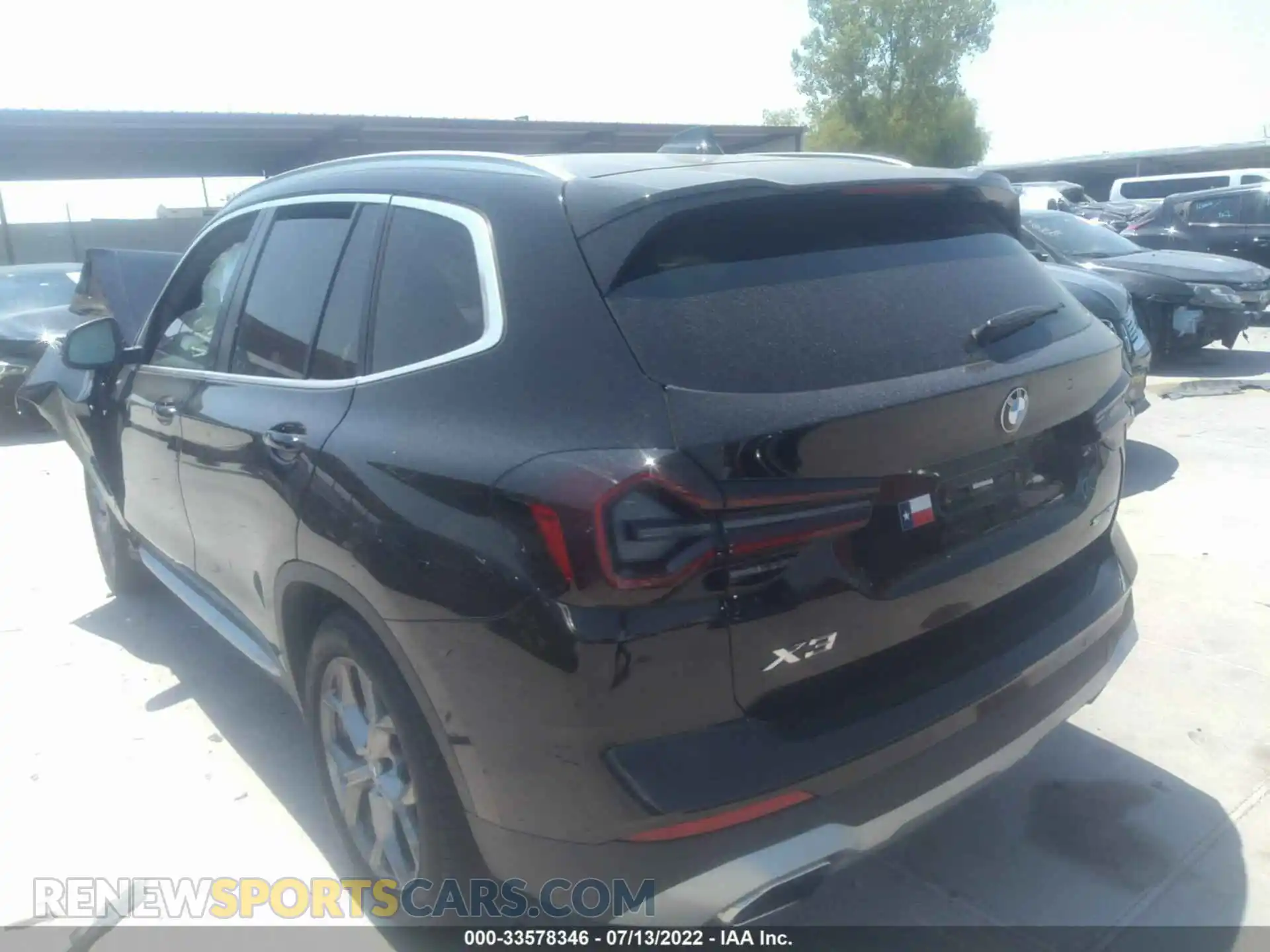 3 Фотография поврежденного автомобиля 5UX43DP07N9J50453 BMW X3 2022