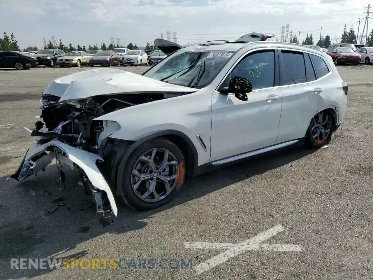2 Photograph of a damaged car 5UX43DP07N9M26047 BMW X3 2022