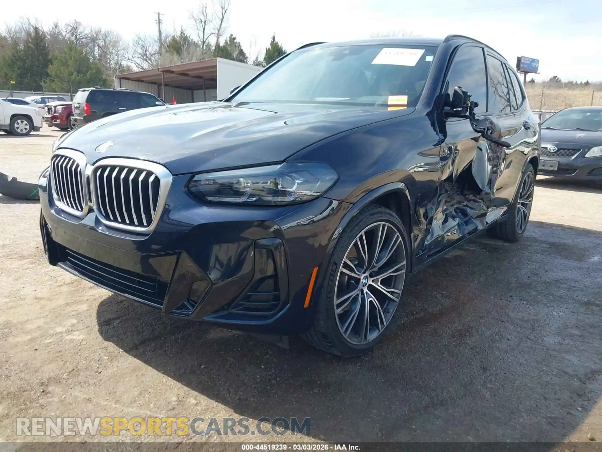 2 fotografías del automóvil dañado 5UX43DP07N9M62823 BMW X3 2022
