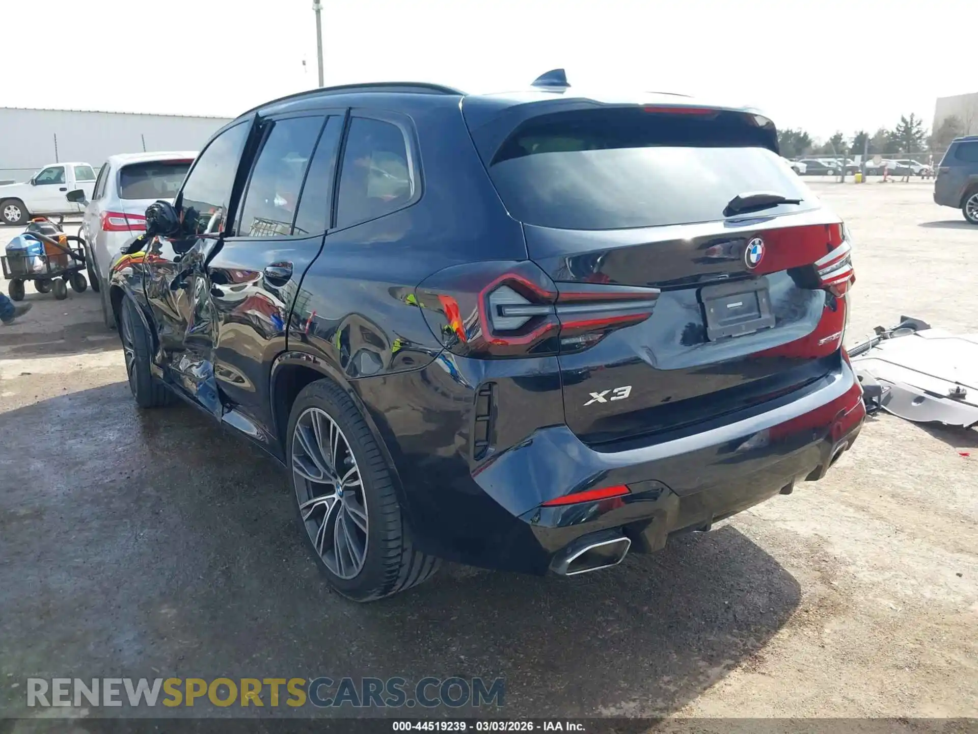 3 fotografías del automóvil dañado 5UX43DP07N9M62823 BMW X3 2022