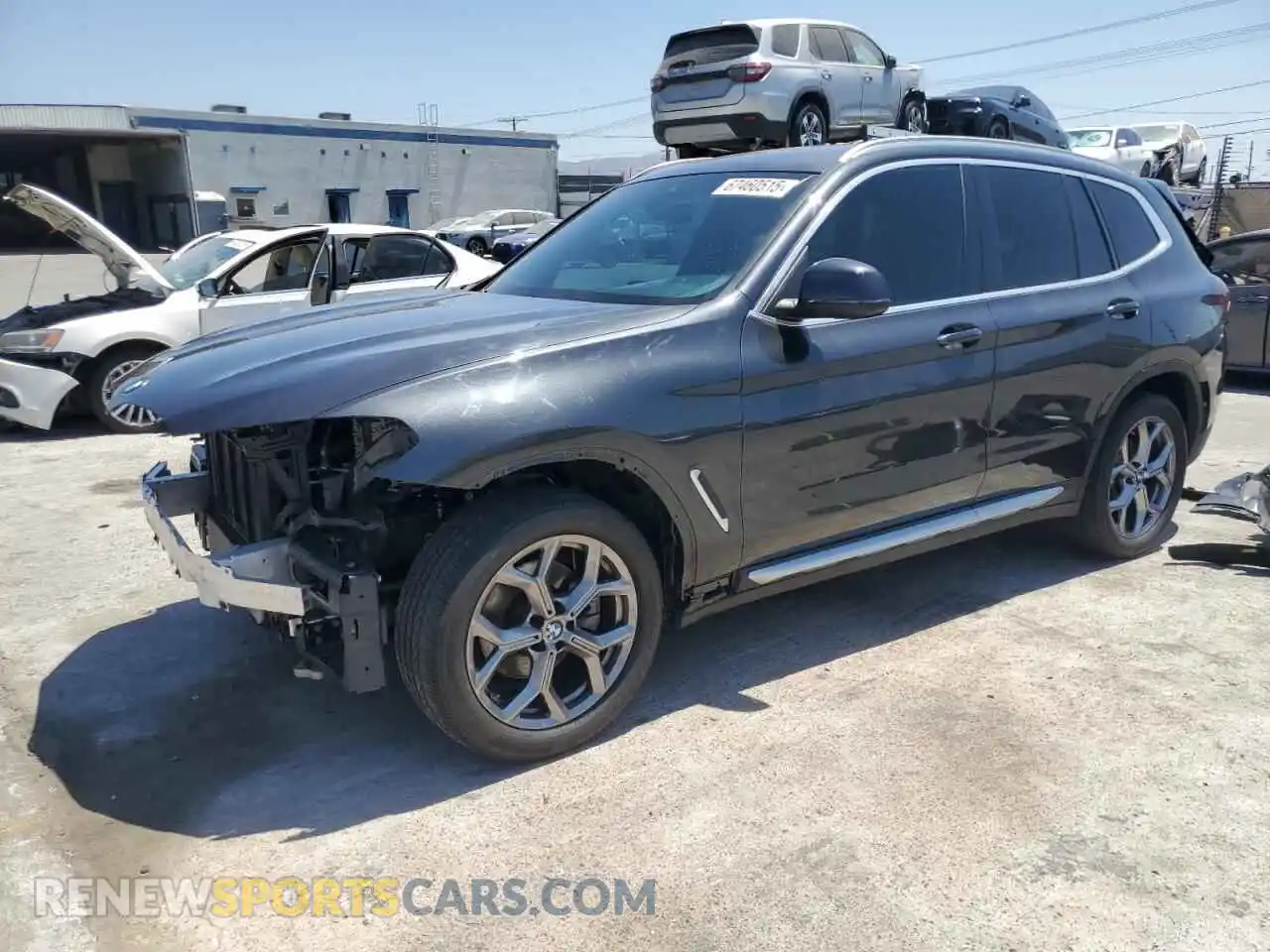 1 Photograph of a damaged car 5UX43DP08N9J29076 BMW X3 2022