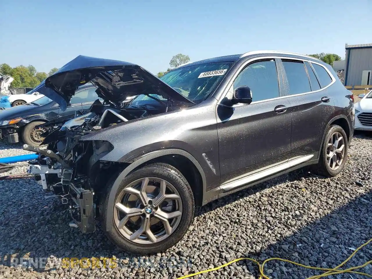 1 Photograph of a damaged car 5UX43DP08N9K82413 BMW X3 2022