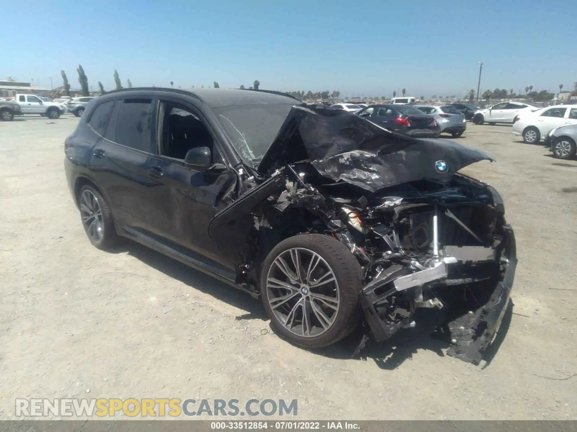1 Photograph of a damaged car 5UX43DP09N9L90801 BMW X3 2022