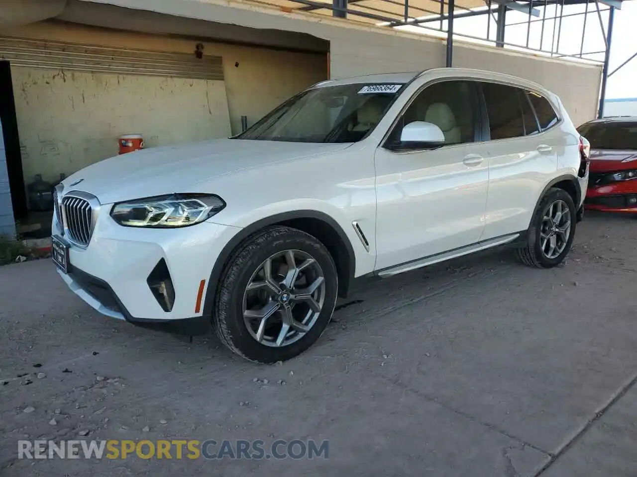 1 Photograph of a damaged car 5UX43DP09N9M51029 BMW X3 2022