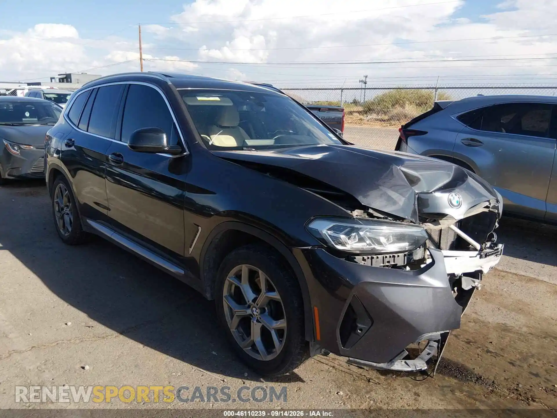 1 Фотография поврежденного автомобиля 5UX43DP0XN9L35564 BMW X3 2022