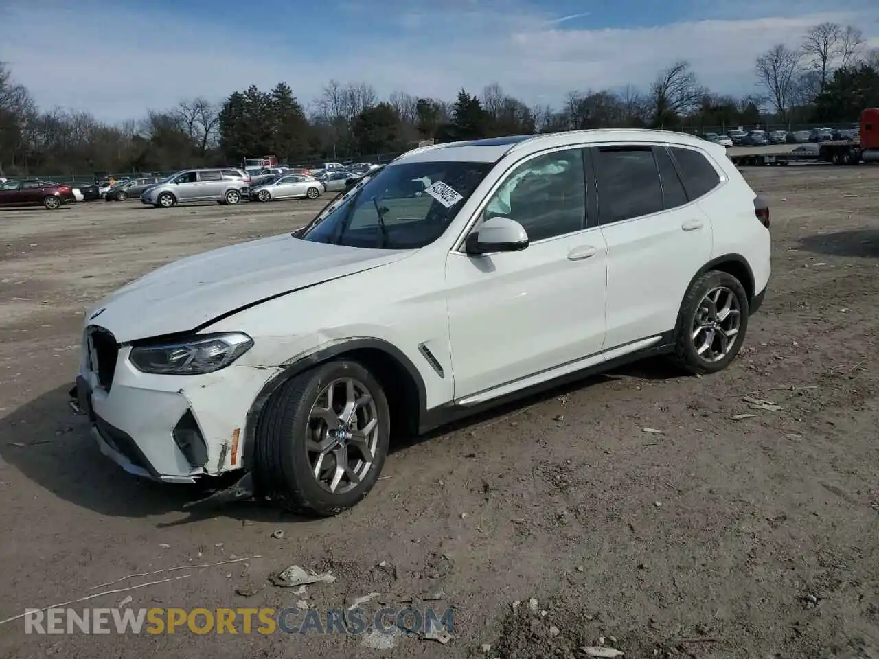 1 Photograph of a damaged car 5UX53DP00N9K14742 BMW X3 2022