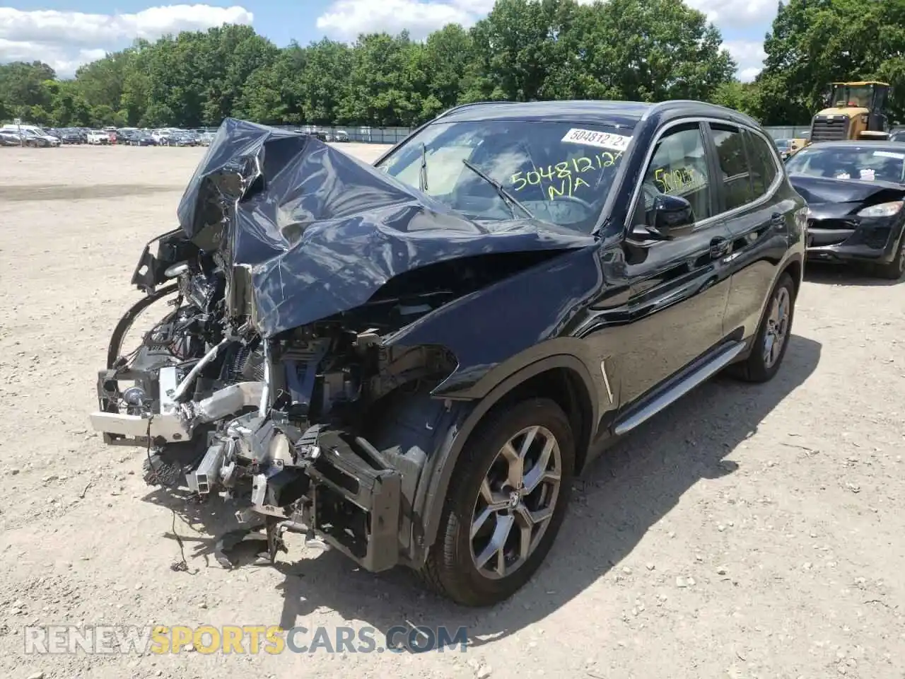 2 Photograph of a damaged car 5UX53DP00N9K97542 BMW X3 2022