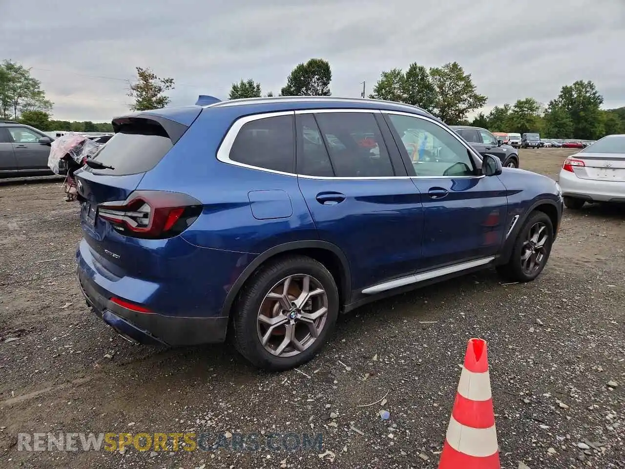 3 Фотография поврежденного автомобиля 5UX53DP00N9L72899 BMW X3 2022