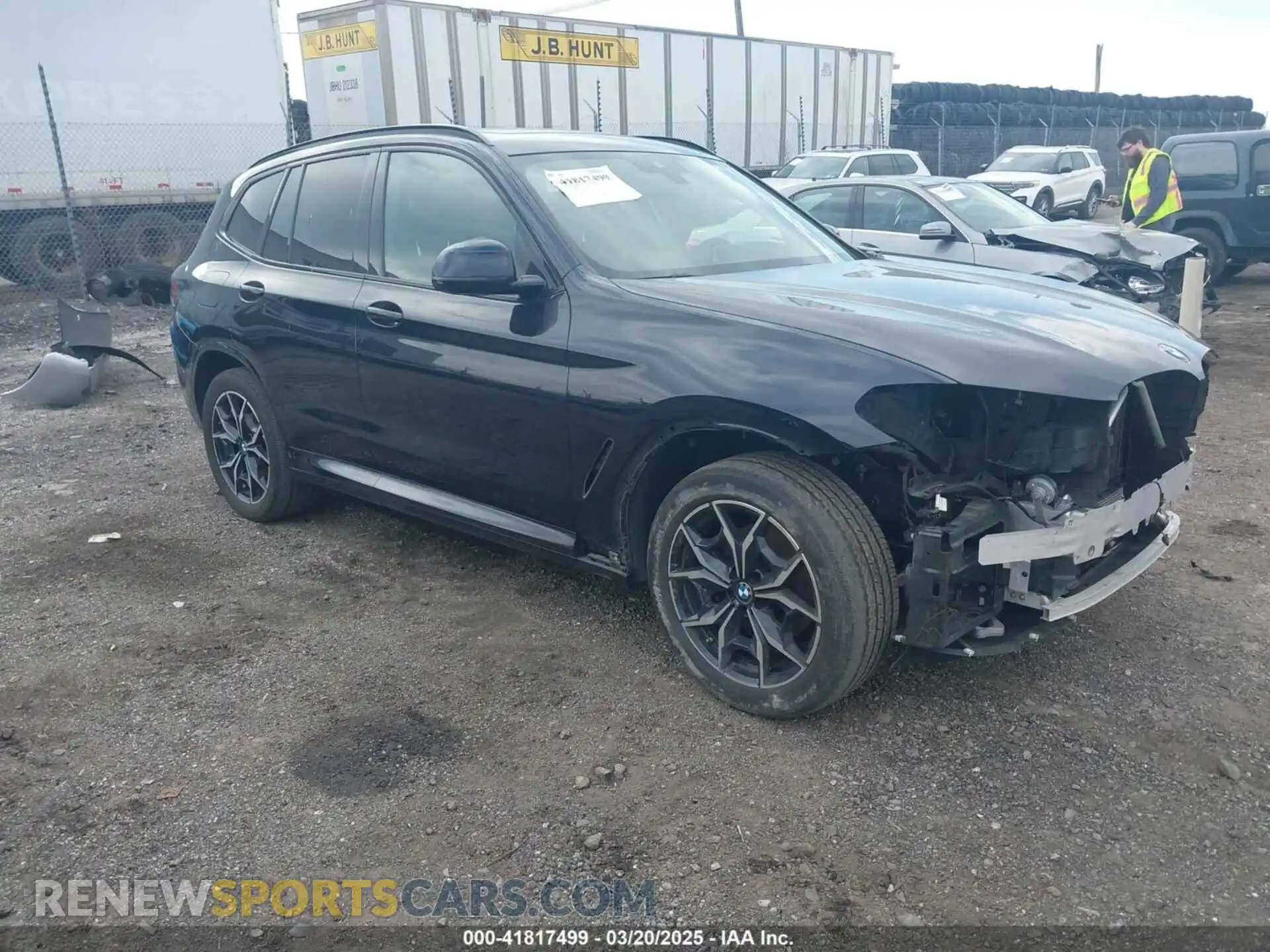 1 fotografías del automóvil dañado 5UX53DP00N9L98130 BMW X3 2022