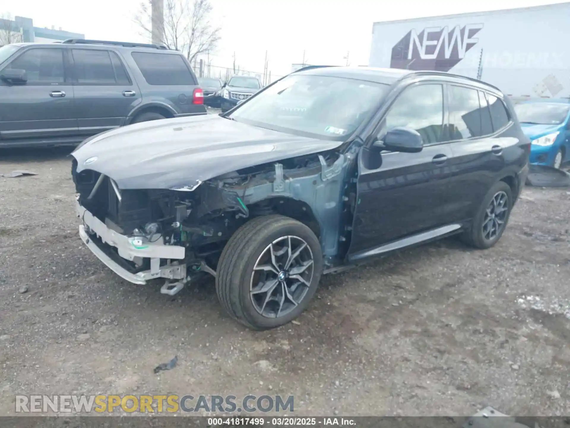 2 fotografías del automóvil dañado 5UX53DP00N9L98130 BMW X3 2022