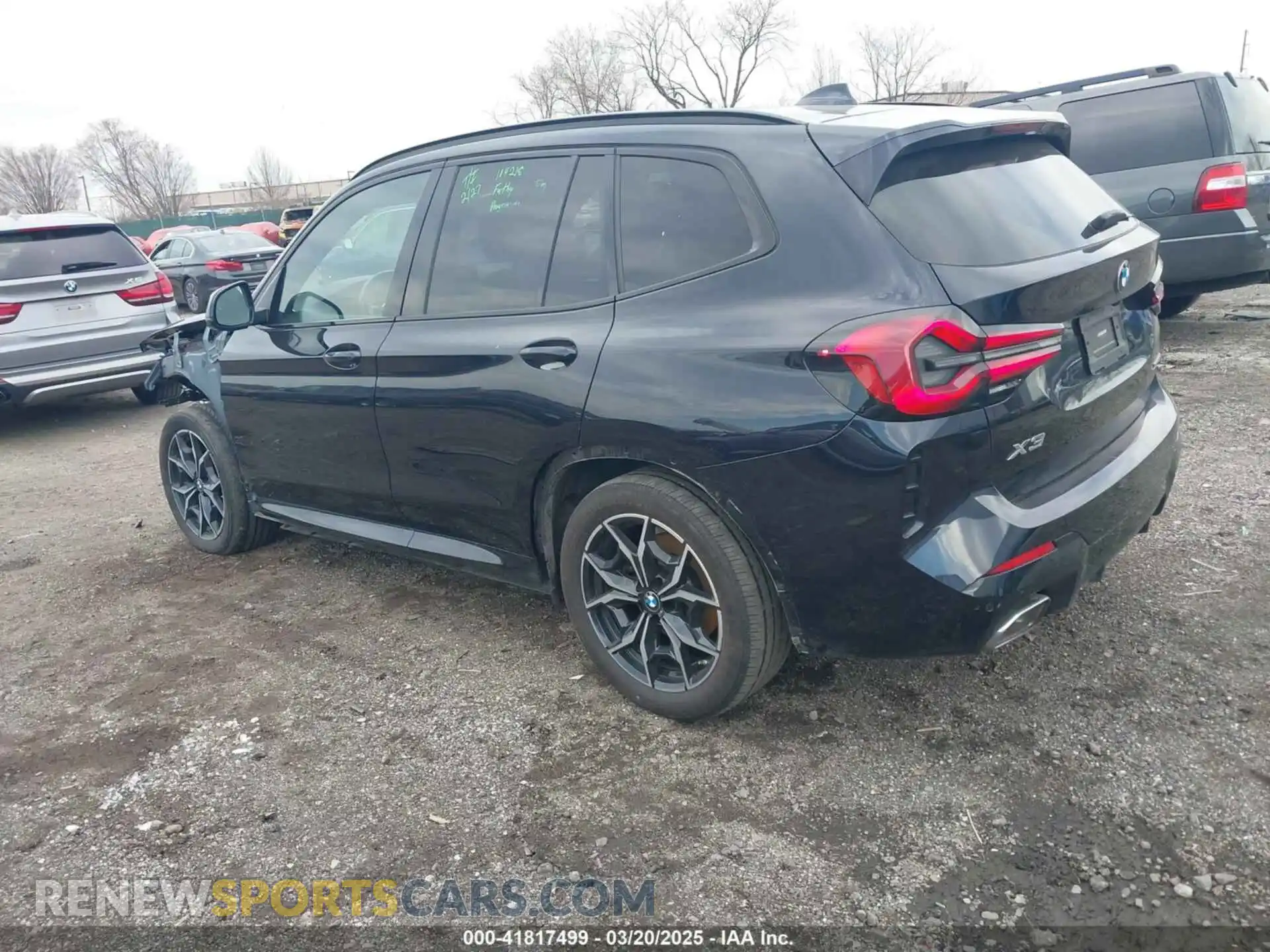 3 fotografías del automóvil dañado 5UX53DP00N9L98130 BMW X3 2022