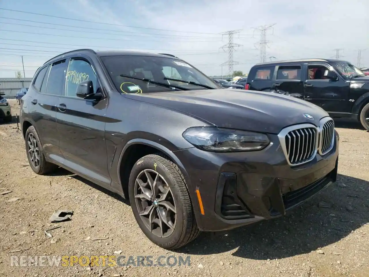 1 Photograph of a damaged car 5UX53DP00N9N12210 BMW X3 2022
