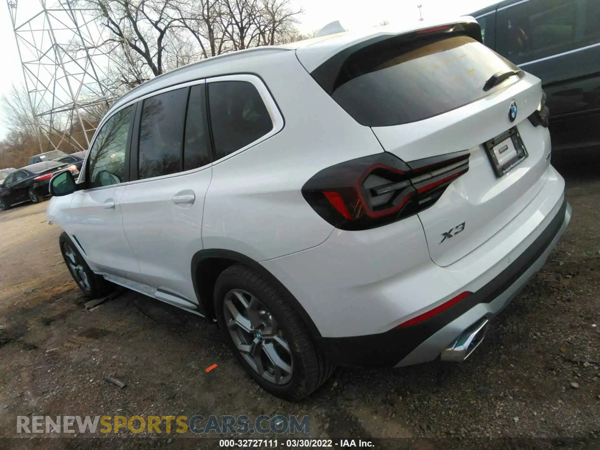 3 fotografías del automóvil dañado 5UX53DP01N9K75954 BMW X3 2022