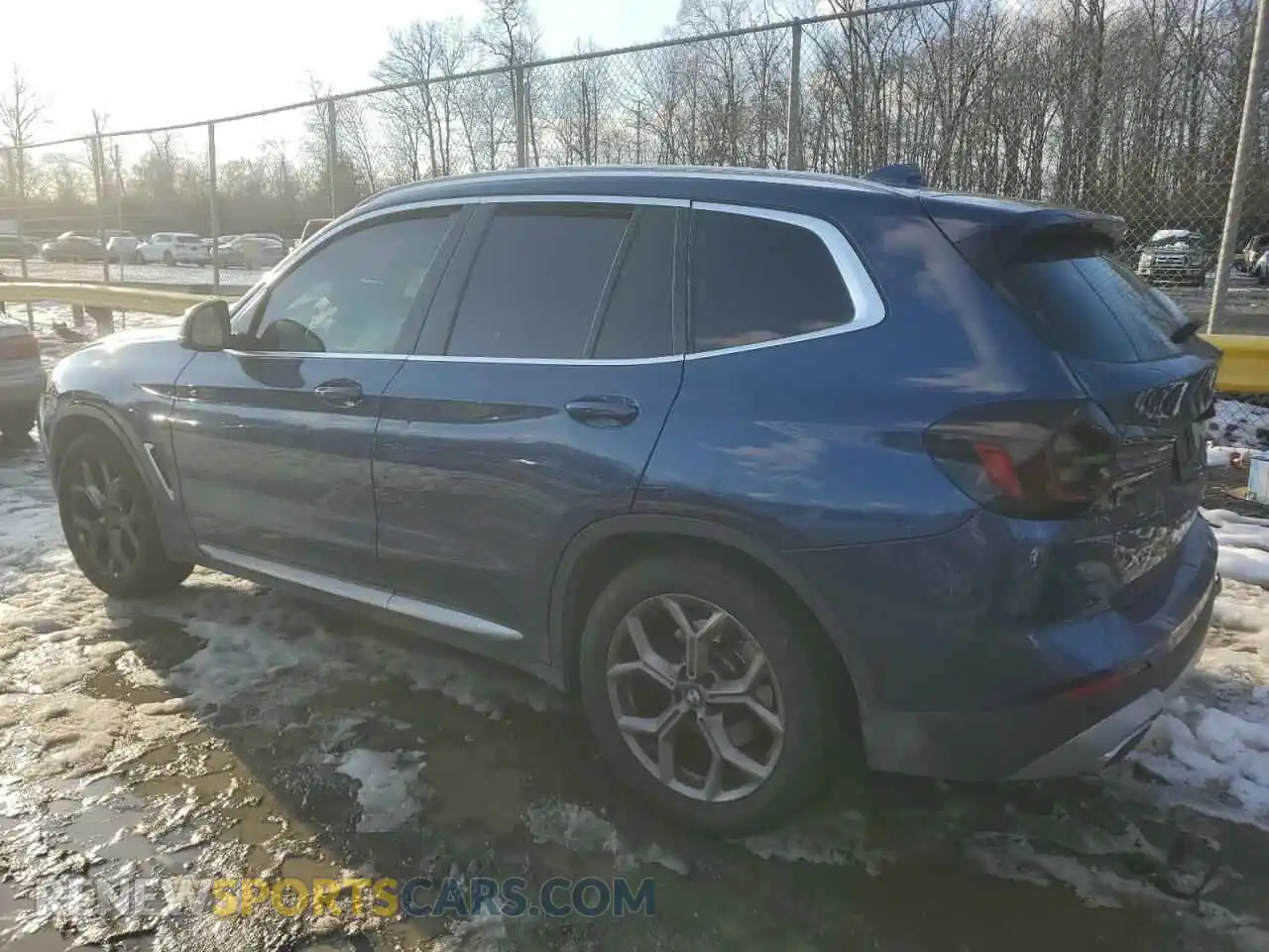 2 Photograph of a damaged car 5UX53DP02N9J34603 BMW X3 2022