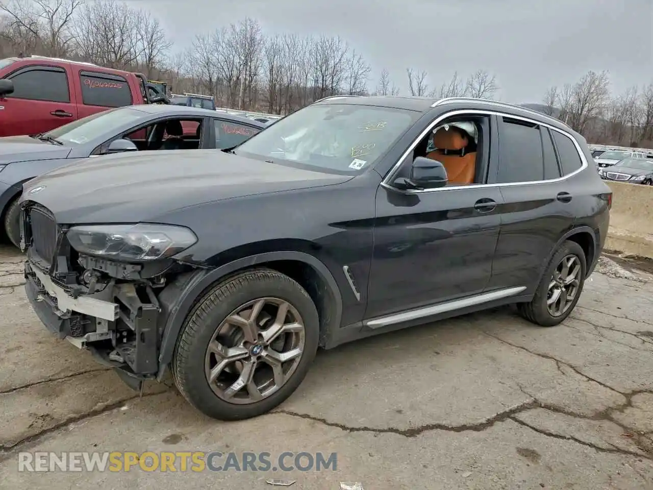1 Photograph of a damaged car 5UX53DP02N9J41180 BMW X3 2022
