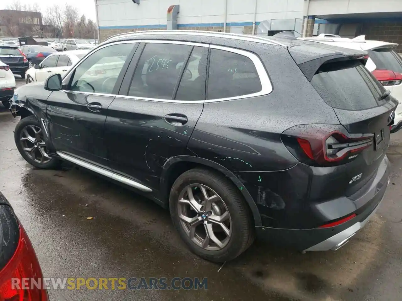 2 Photograph of a damaged car 5UX53DP02N9L05172 BMW X3 2022