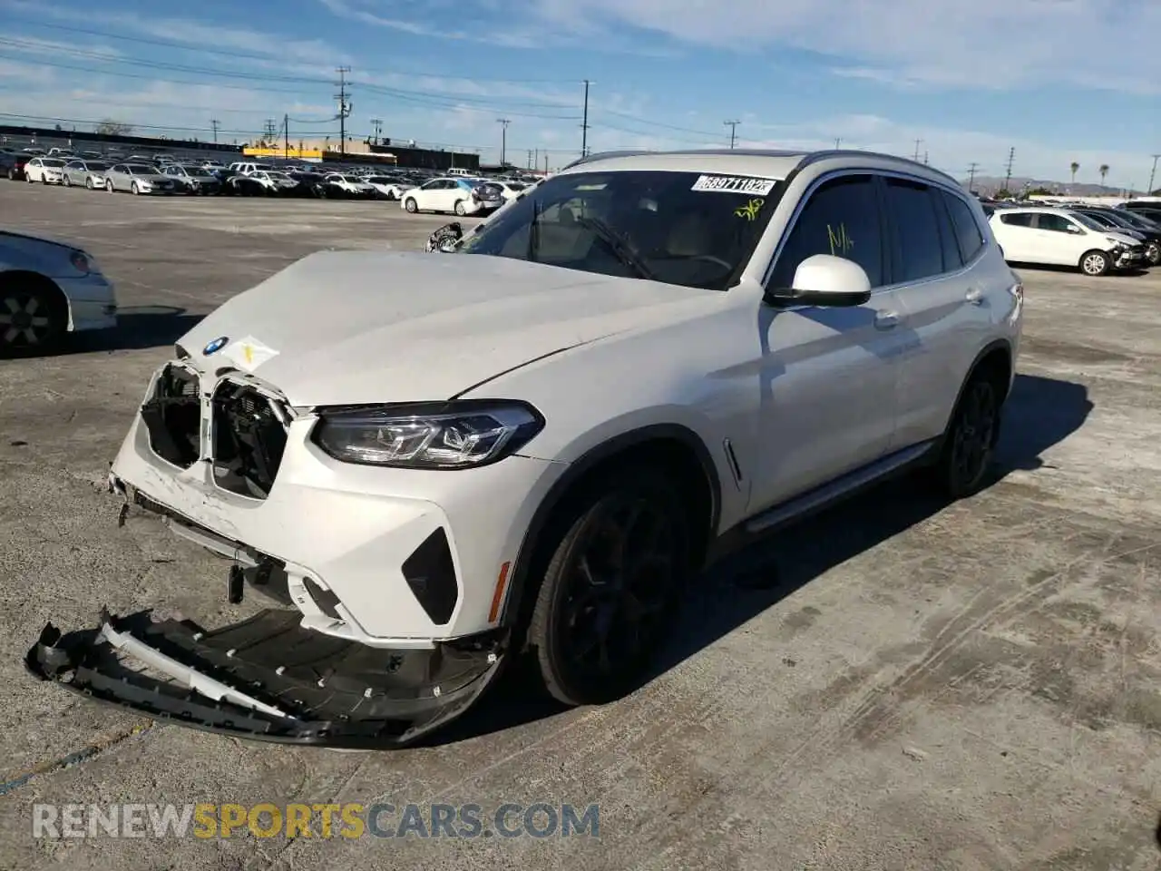 1 Photograph of a damaged car 5UX53DP02N9N28747 BMW X3 2022
