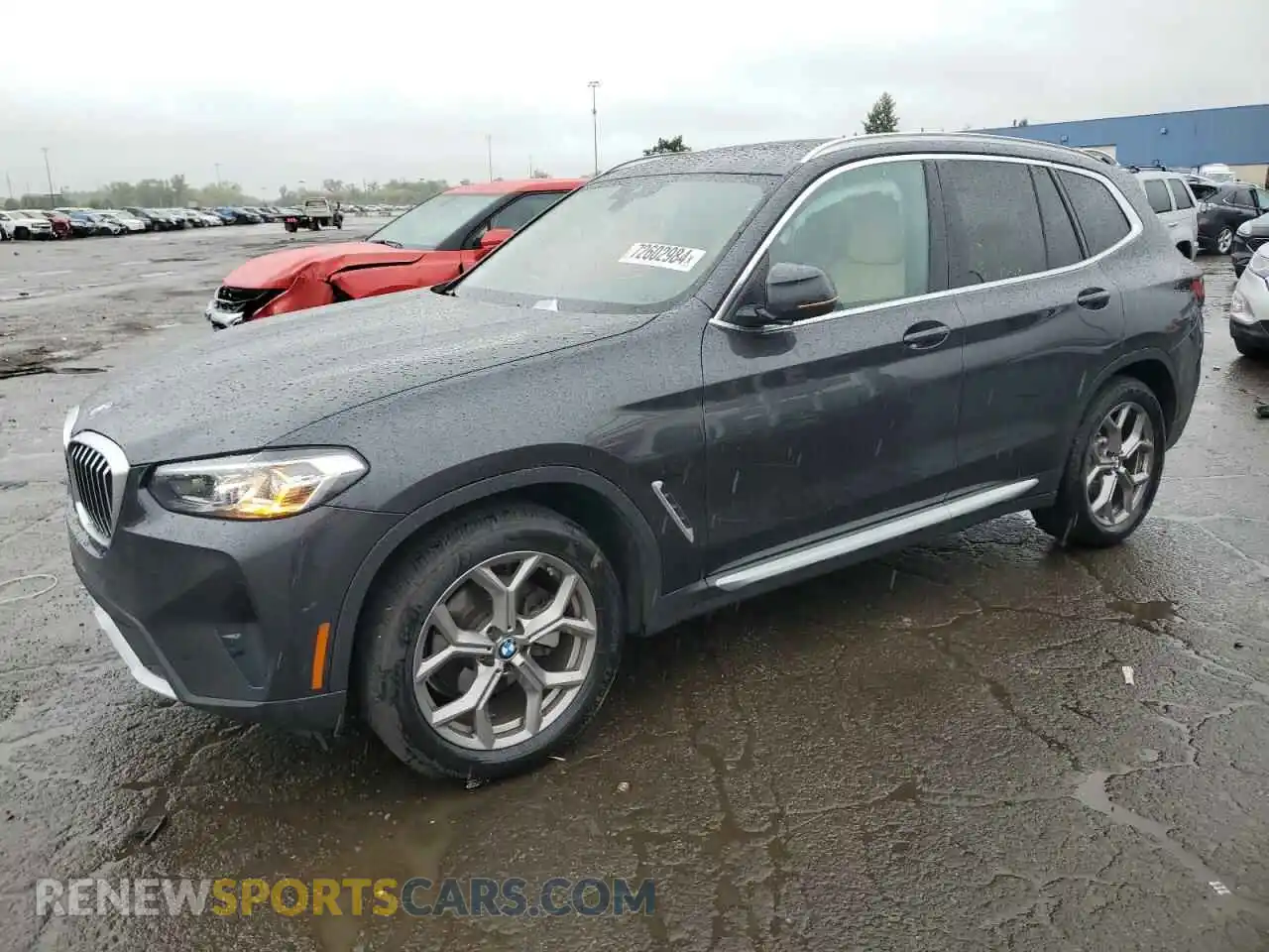 1 Photograph of a damaged car 5UX53DP03N9J00296 BMW X3 2022