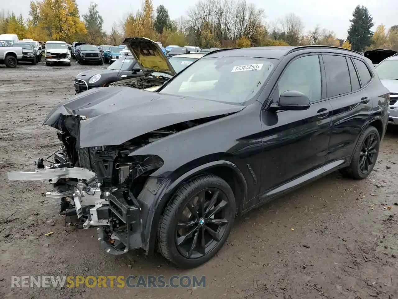1 Photograph of a damaged car 5UX53DP03N9K07638 BMW X3 2022