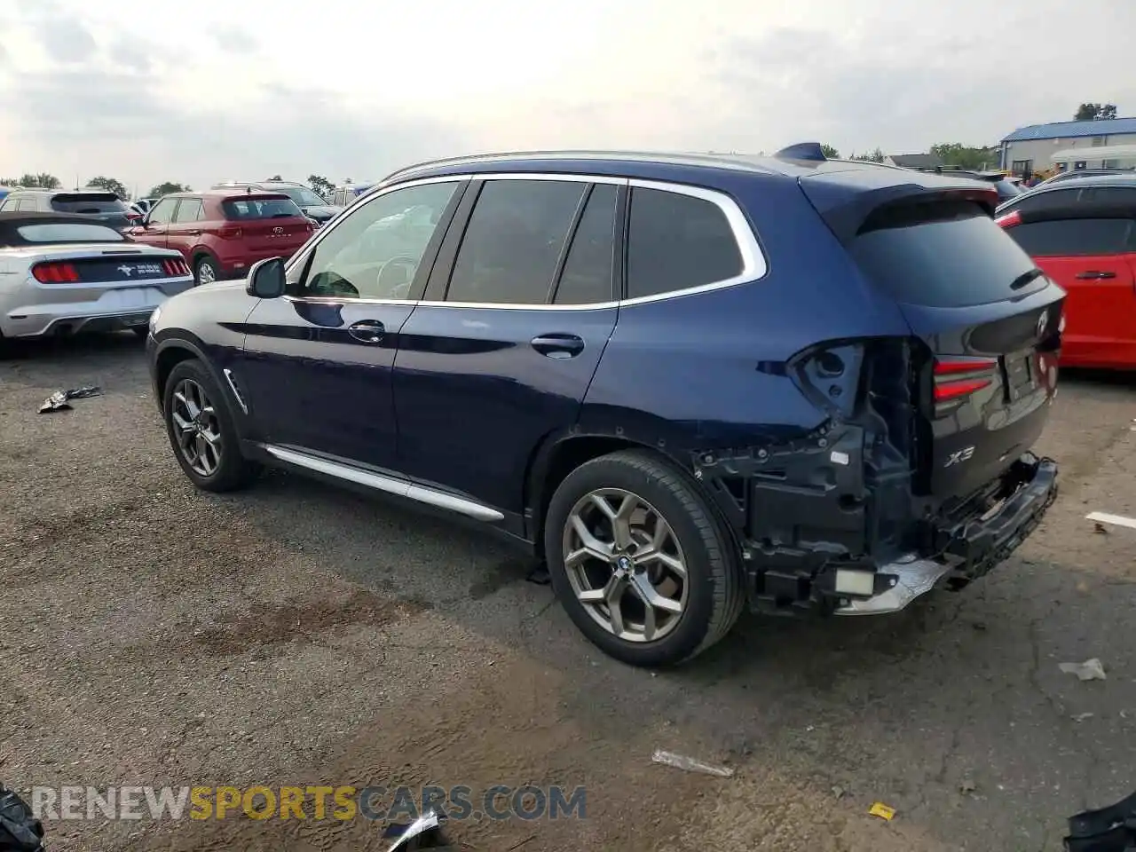 2 Photograph of a damaged car 5UX53DP03N9K86373 BMW X3 2022