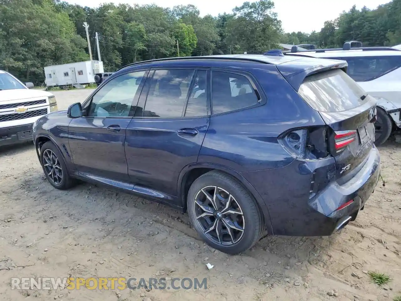 2 Photograph of a damaged car 5UX53DP04N9J05121 BMW X3 2022