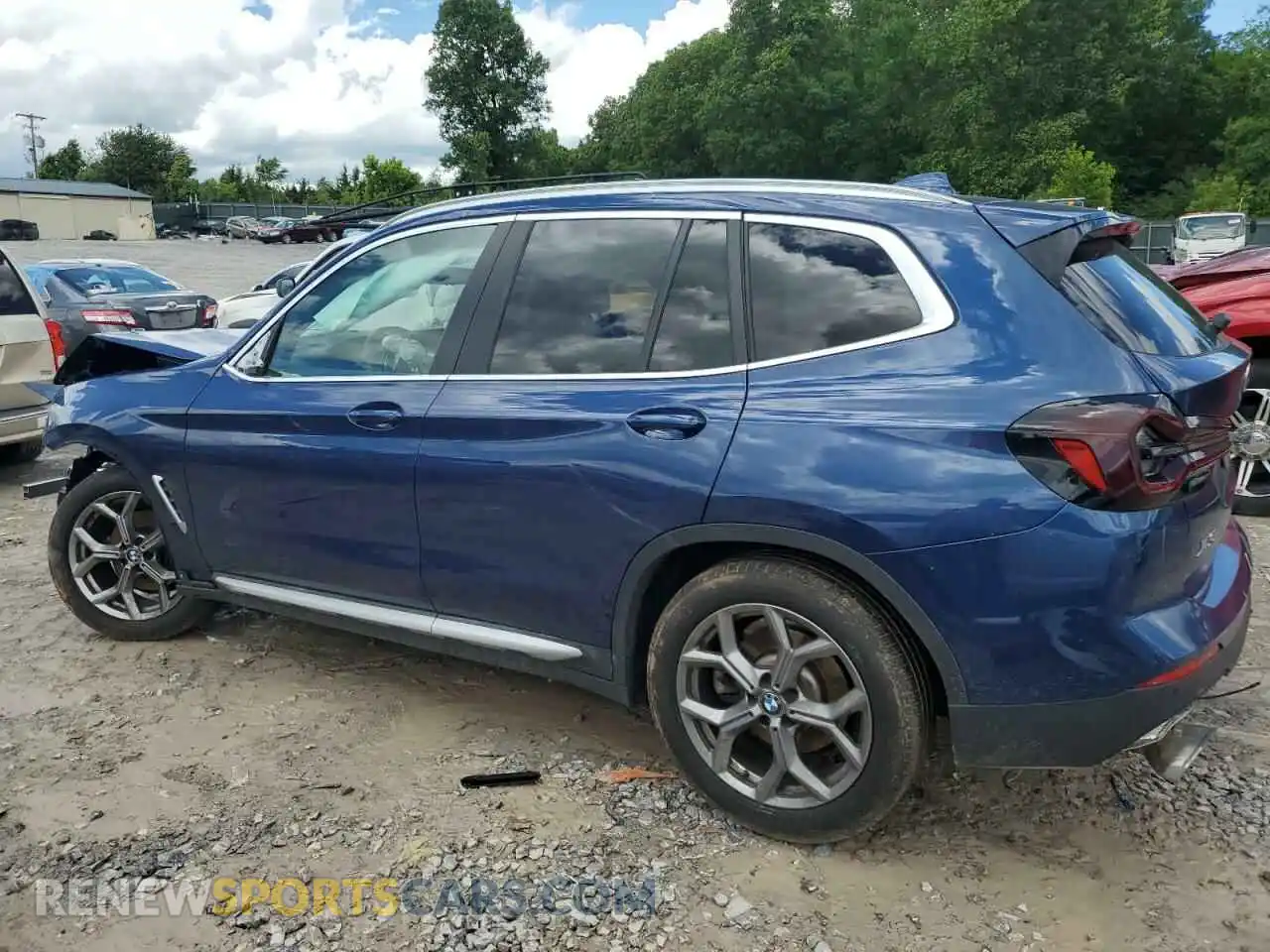 2 Photograph of a damaged car 5UX53DP04N9K85989 BMW X3 2022