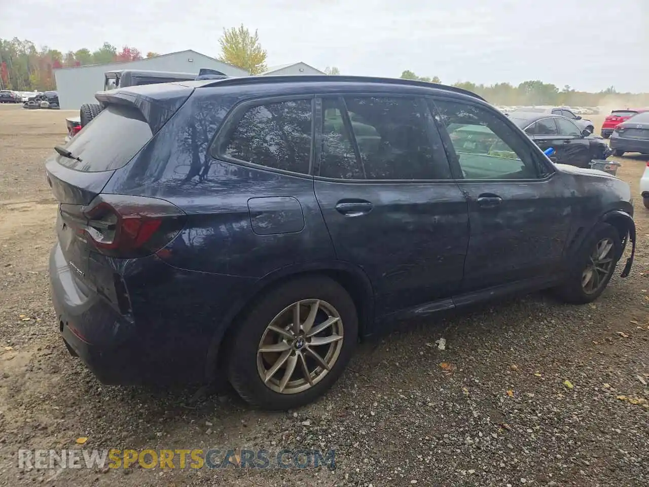 3 Photograph of a damaged car 5UX53DP04N9L45611 BMW X3 2022