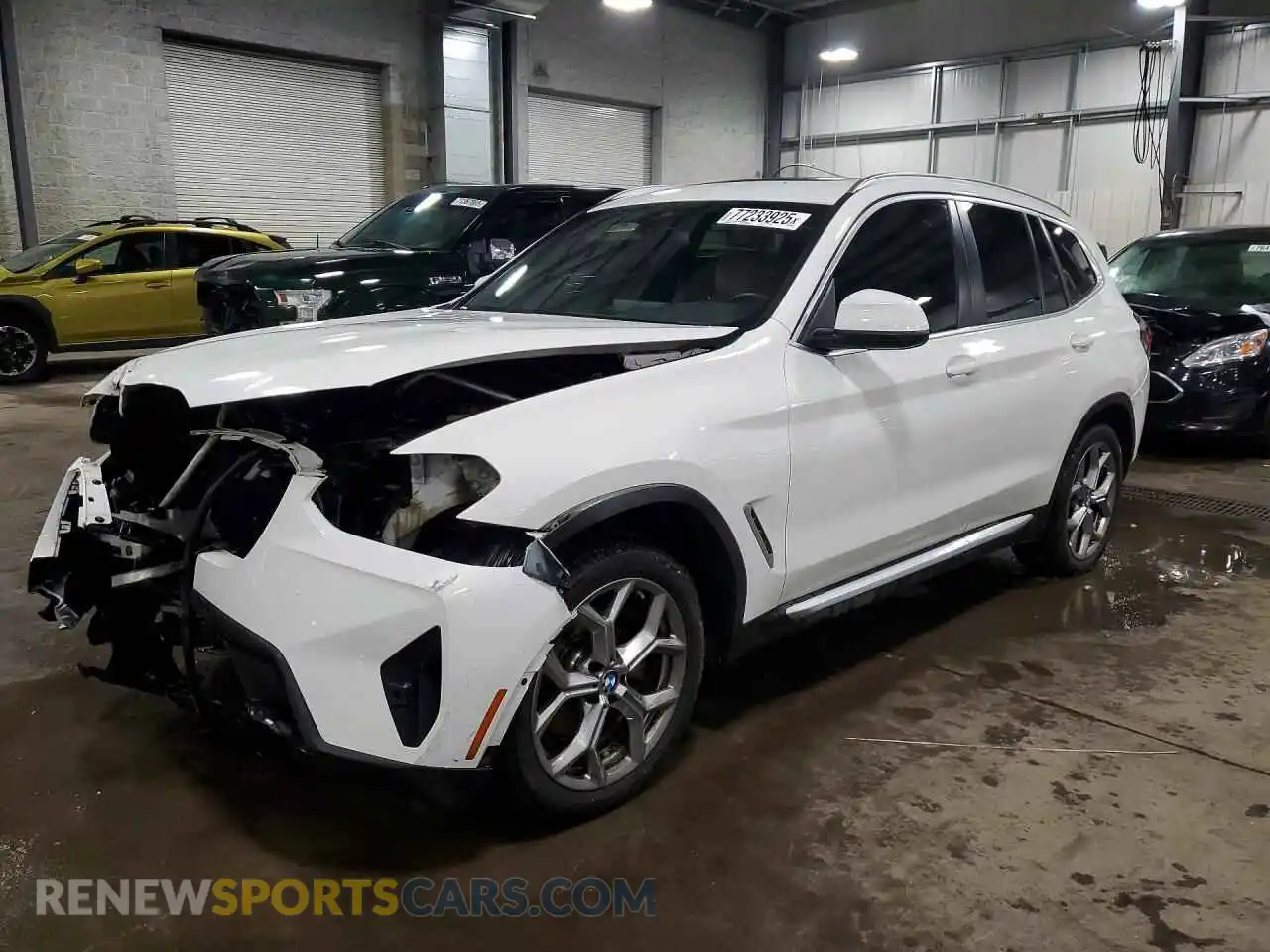 1 Photograph of a damaged car 5UX53DP04N9M92401 BMW X3 2022