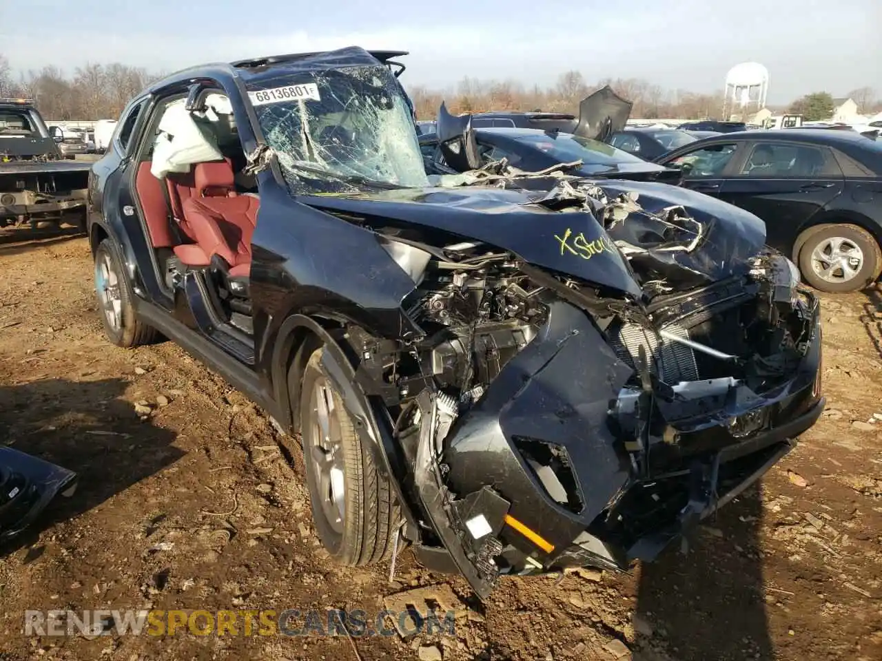 1 Photograph of a damaged car 5UX53DP05N9J18220 BMW X3 2022