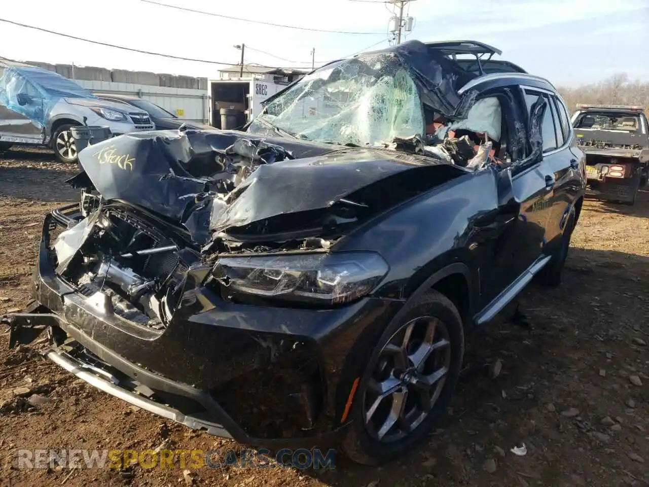 2 Photograph of a damaged car 5UX53DP05N9J18220 BMW X3 2022