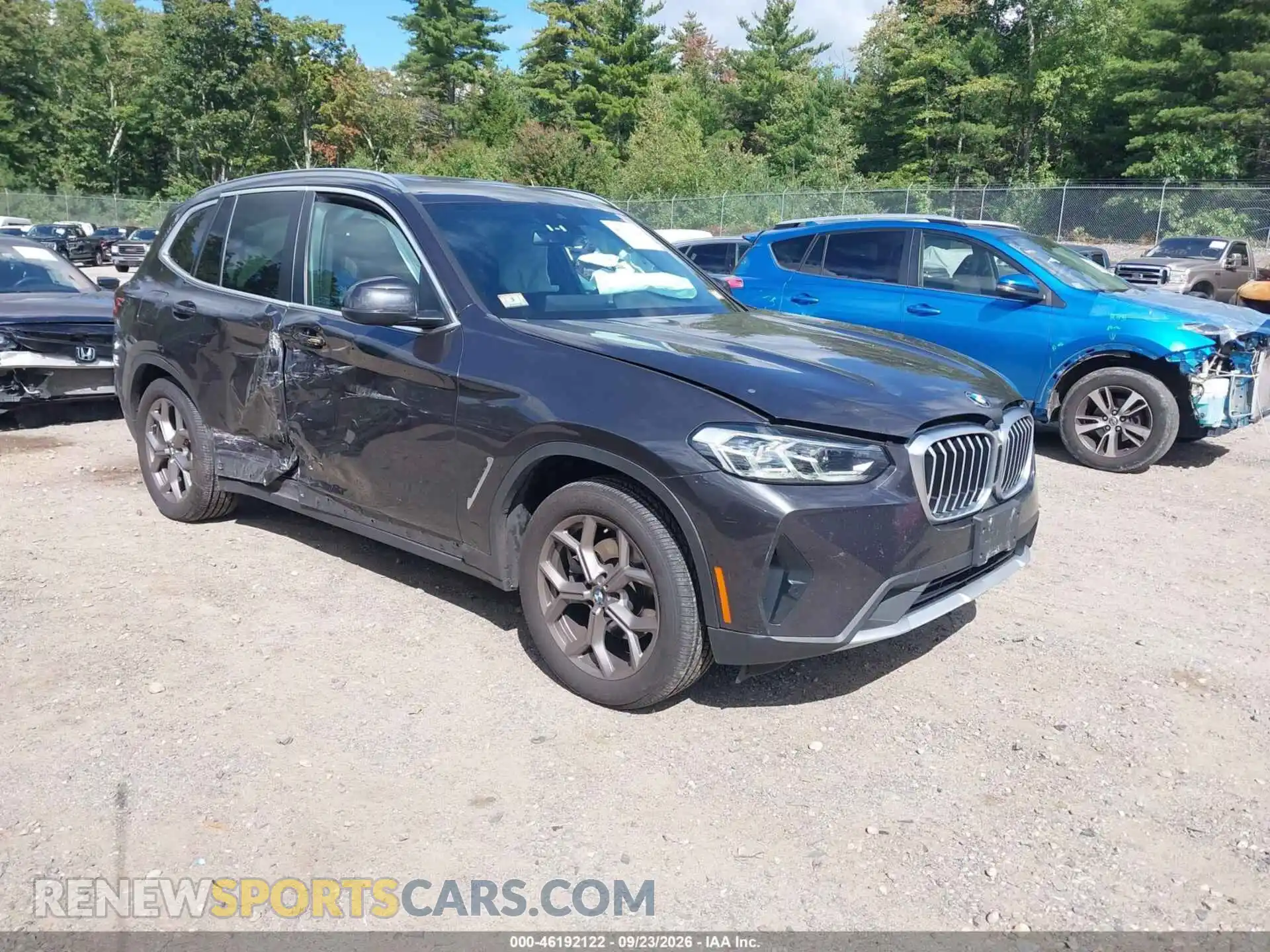 1 fotografías del automóvil dañado 5UX53DP05N9K23601 BMW X3 2022