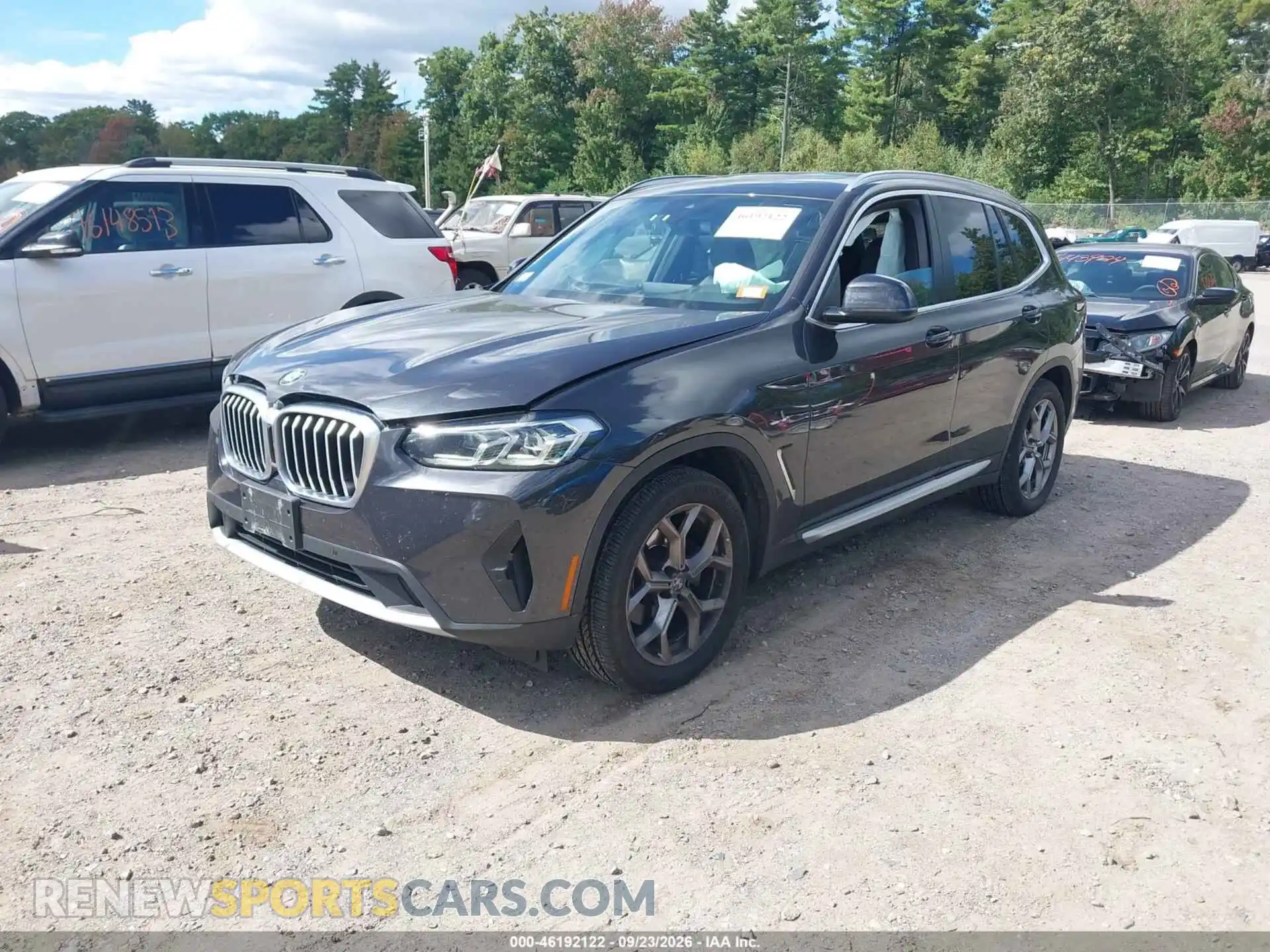 2 fotografías del automóvil dañado 5UX53DP05N9K23601 BMW X3 2022