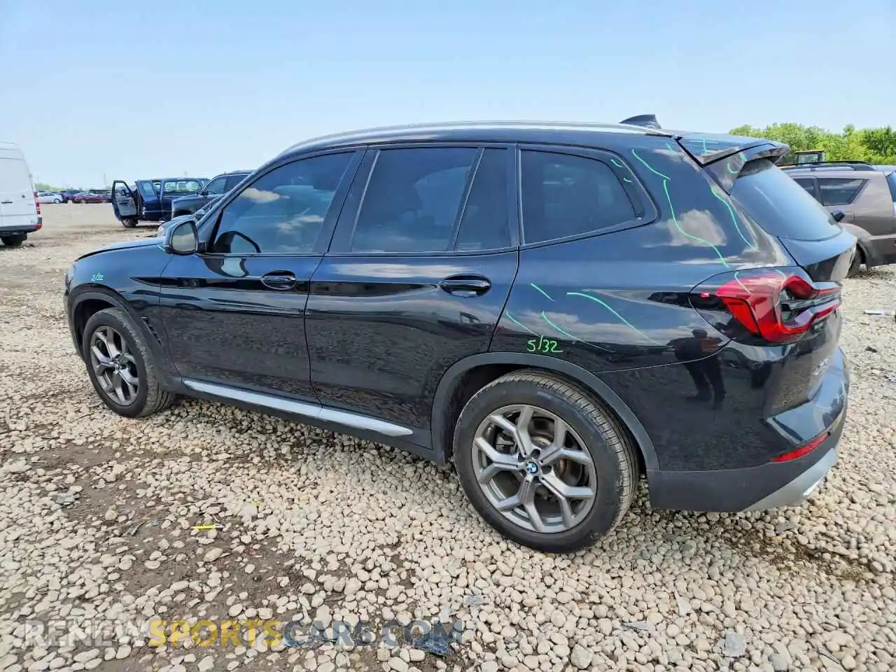 2 fotografías del automóvil dañado 5UX53DP05N9L45388 BMW X3 2022