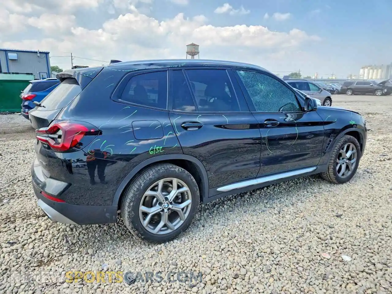 3 fotografías del automóvil dañado 5UX53DP05N9L45388 BMW X3 2022