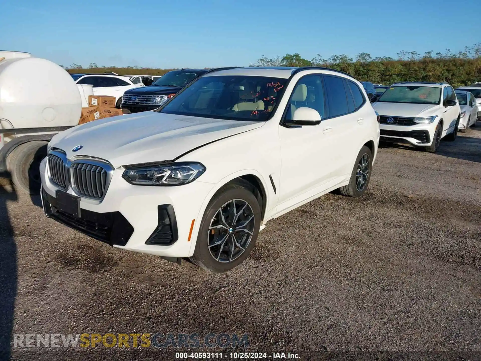 2 Photograph of a damaged car 5UX53DP05N9M66356 BMW X3 2022