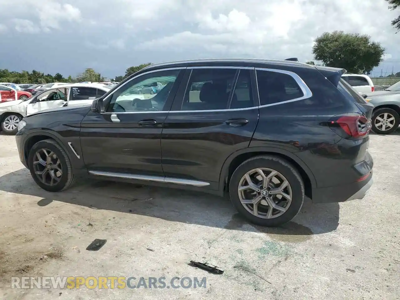 2 Photograph of a damaged car 5UX53DP05N9M92066 BMW X3 2022