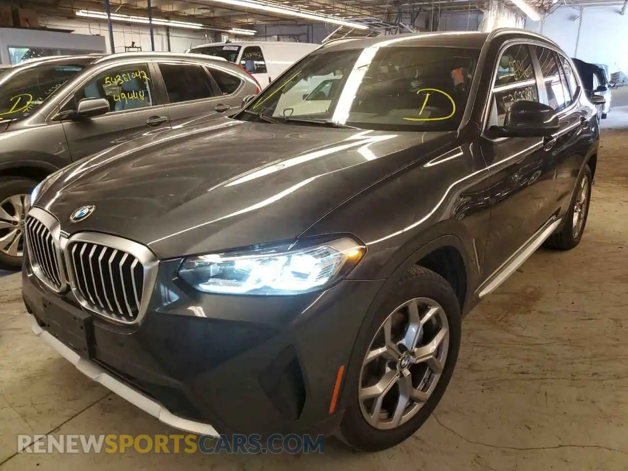 2 Photograph of a damaged car 5UX53DP06N9J43112 BMW X3 2022