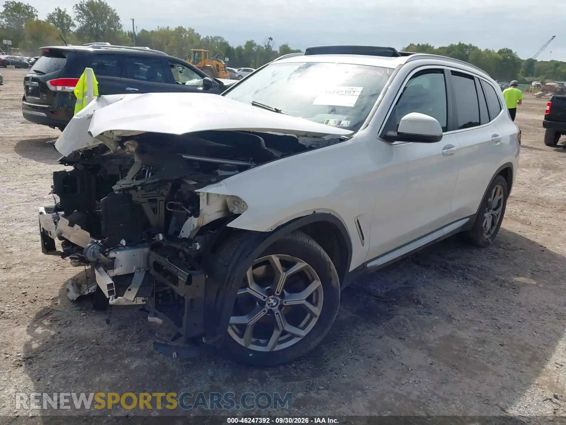 2 Photograph of a damaged car 5UX53DP06N9N10493 BMW X3 2022